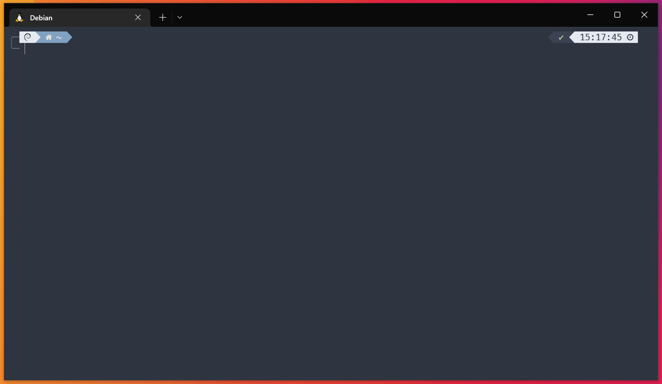 terminal with wsl